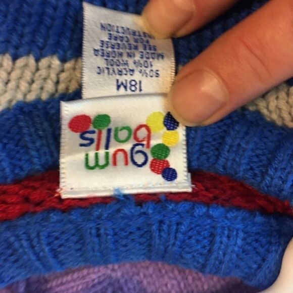 Gum Ball Boys Sweater Sz 12 mo, 18 m NWT - Picture 3 of 3